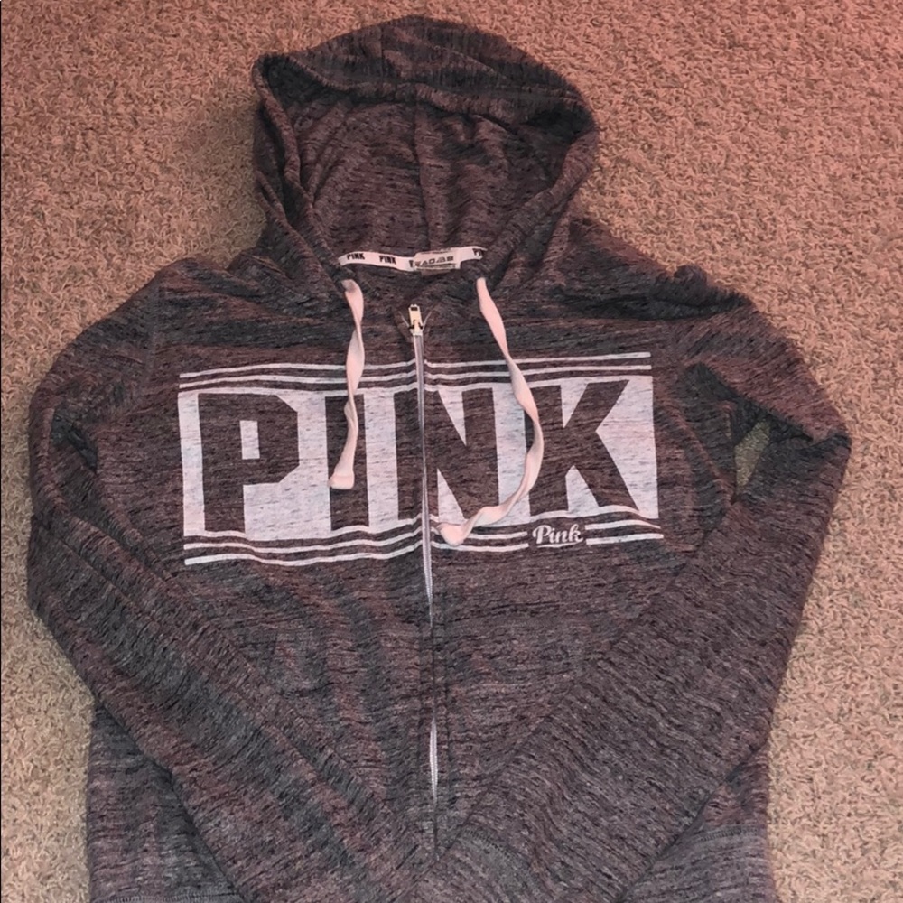 PINK zip up hoodie